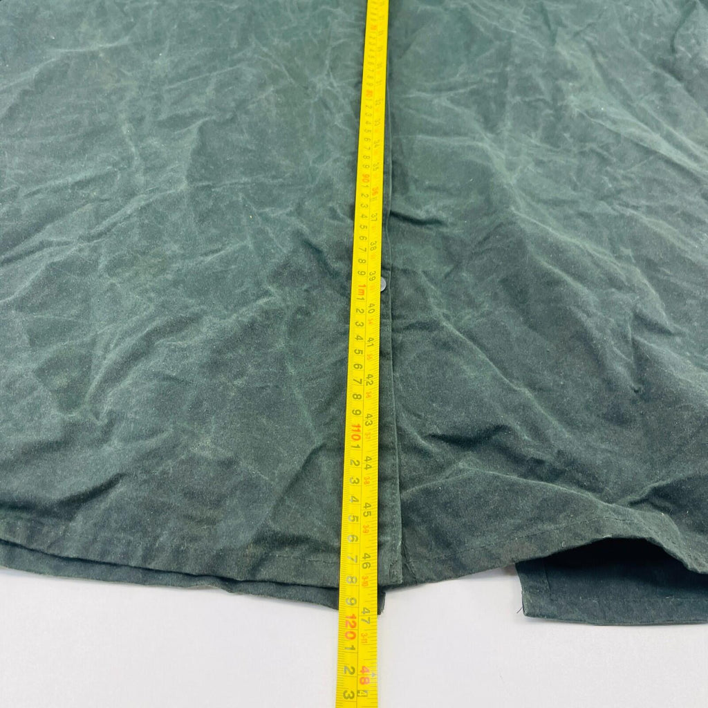 Chiori Women's Waxed Cotton Stockman Weather Jacket Green Long Riding Coat UK XL