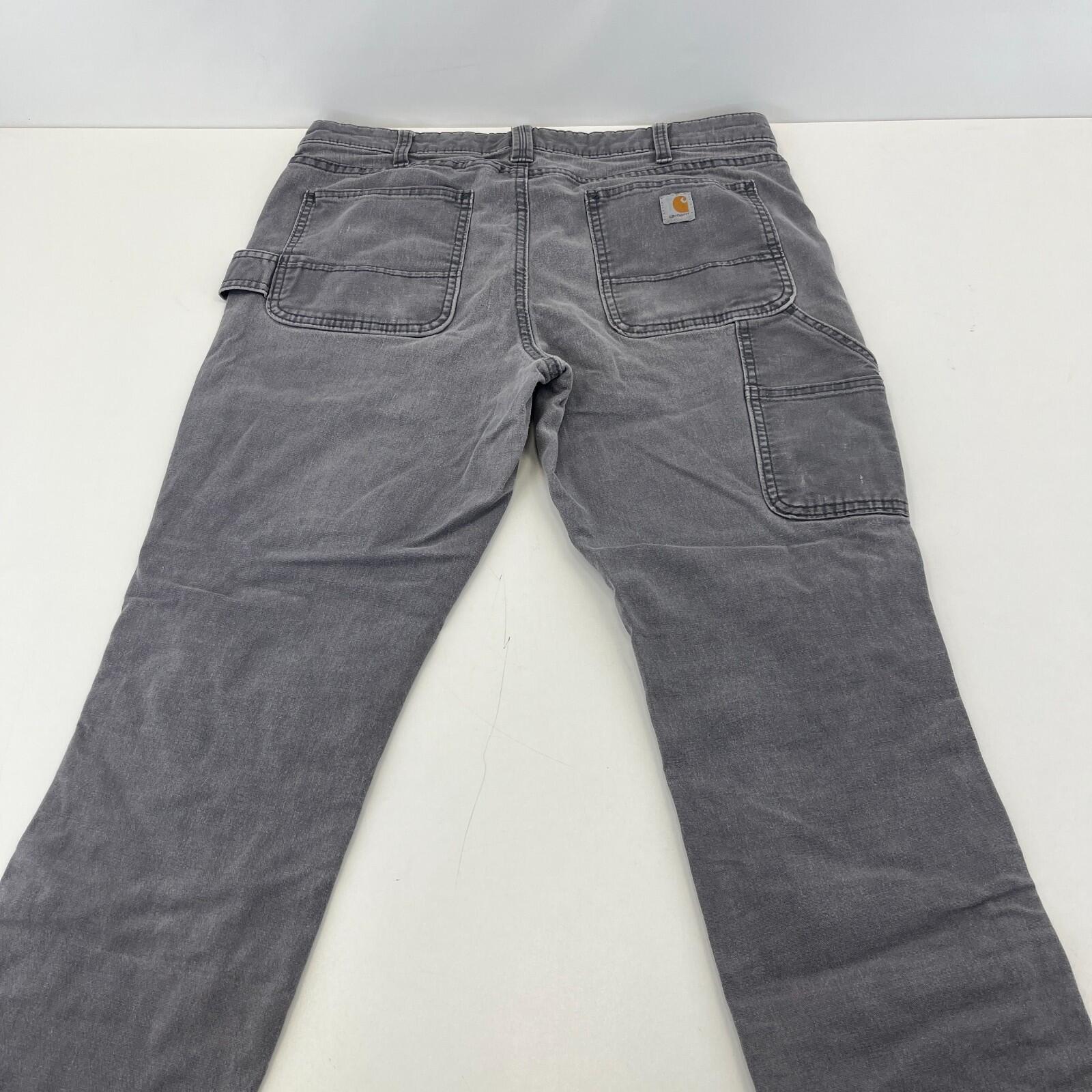 Carhartt Women’s Straight Stretch Workwear Jeans in Grey size 14 - Leg 30"