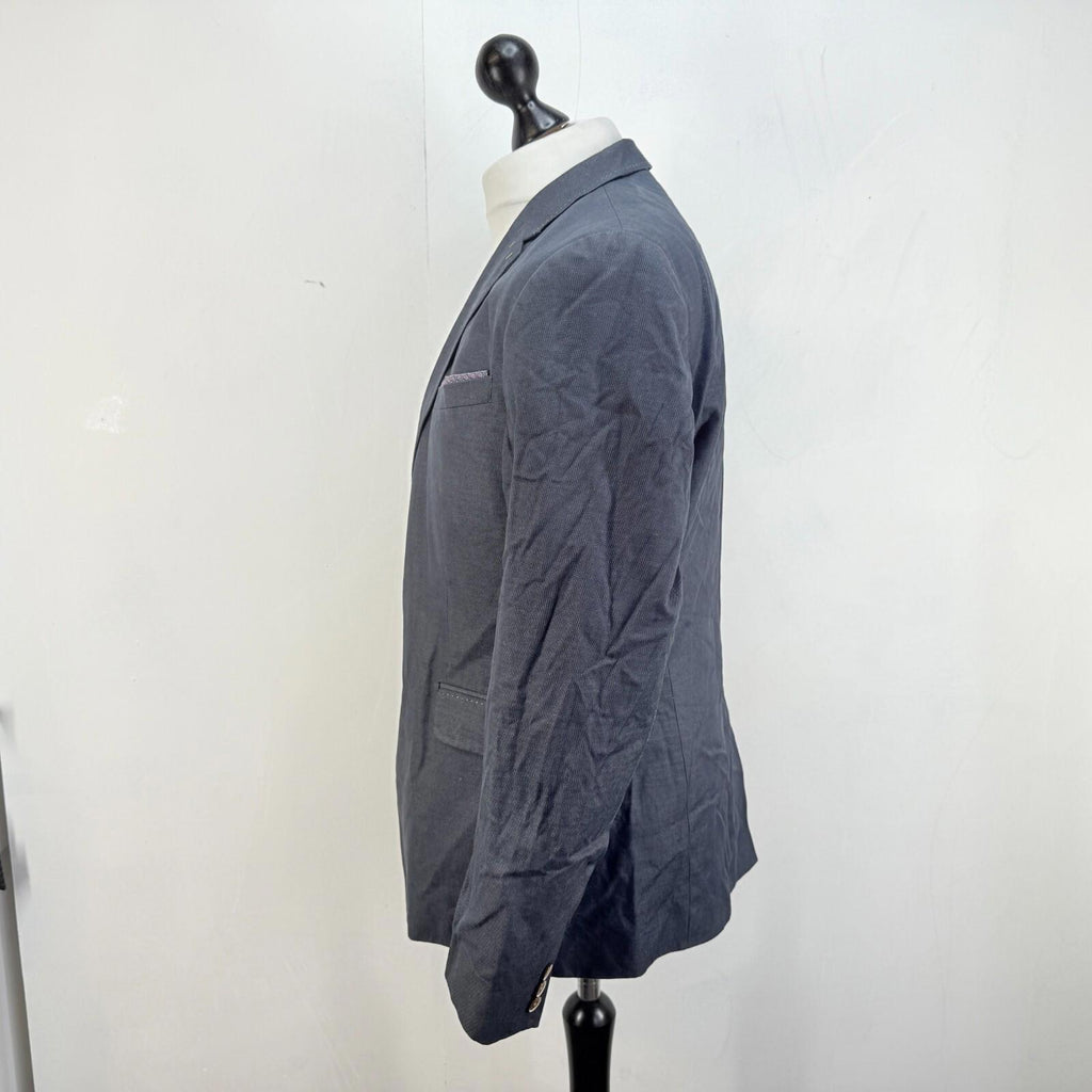 Ted Baker Blazer Jacket Men's size Ted 5 (UK Medium) Mid Blue Single Breasted Sport Country