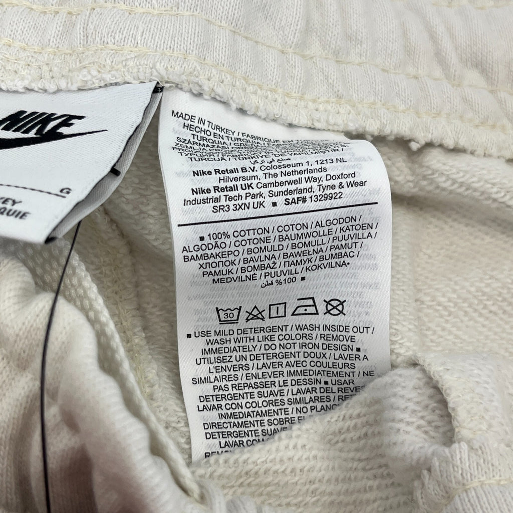 Nike Men's 100% Cotton Joggers Track Pants size Large in White