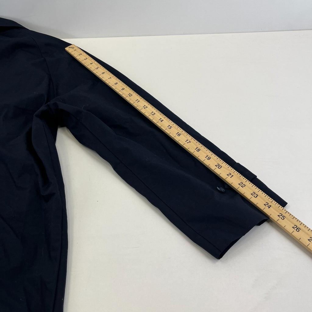 Vintage Men's Trench Coat in Navy Blue with Removable Liner size 40R Raincoat