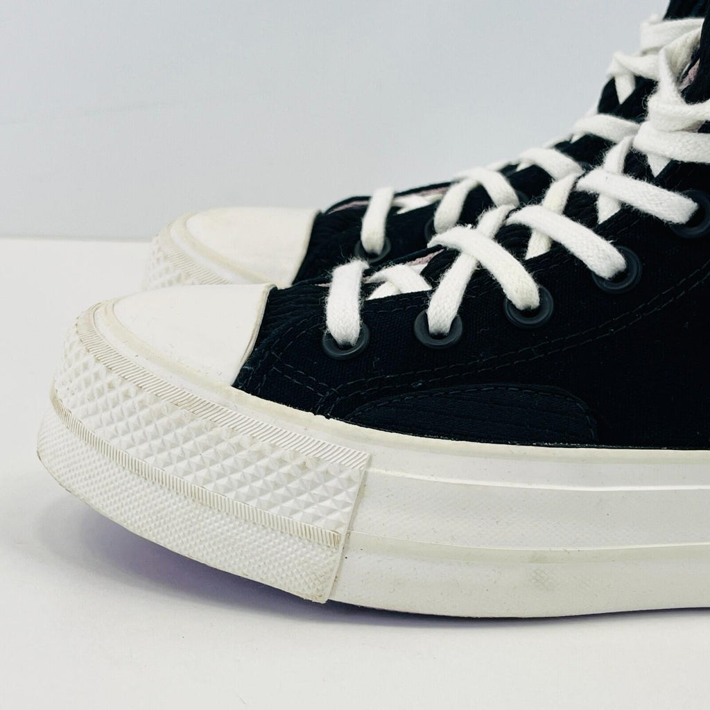 Converse All Star Chuck Taylor Hi-Top Black/Lilac/White Trainers UK 3