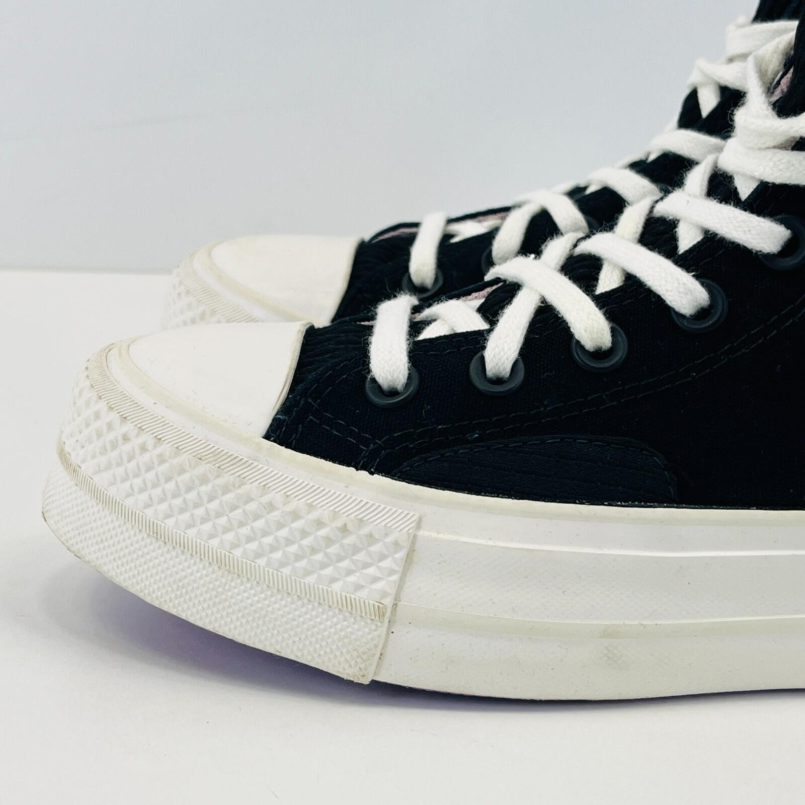 Converse All Star Chuck Taylor Hi-Top Black/Lilac/White Trainers UK 3