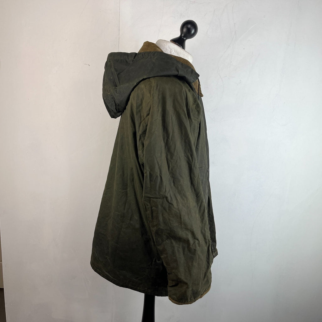 Whatbaron Kruegercoat Wax Cotton Jacket Green size Large