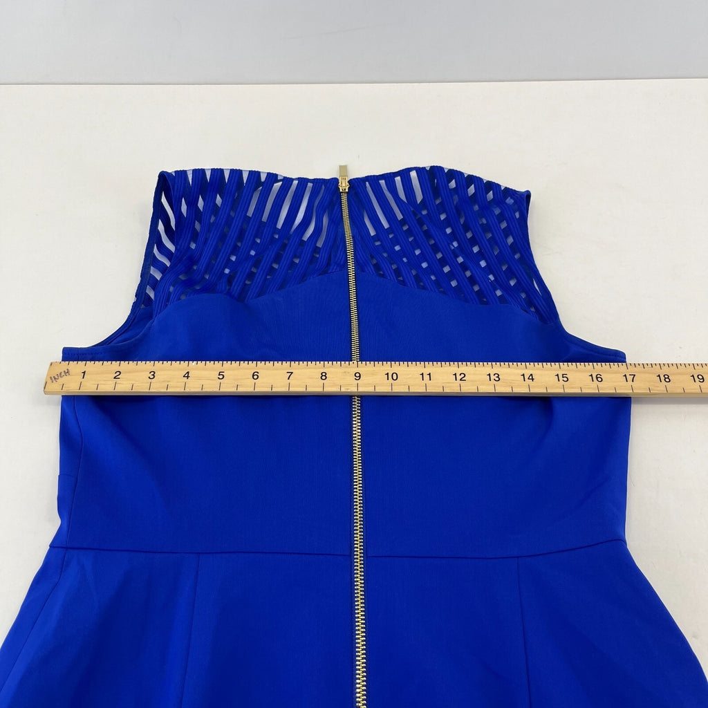 Ted Baker Mini Dress Royal Blue 1980’s Style size 3 (fits UK 12) - VGC