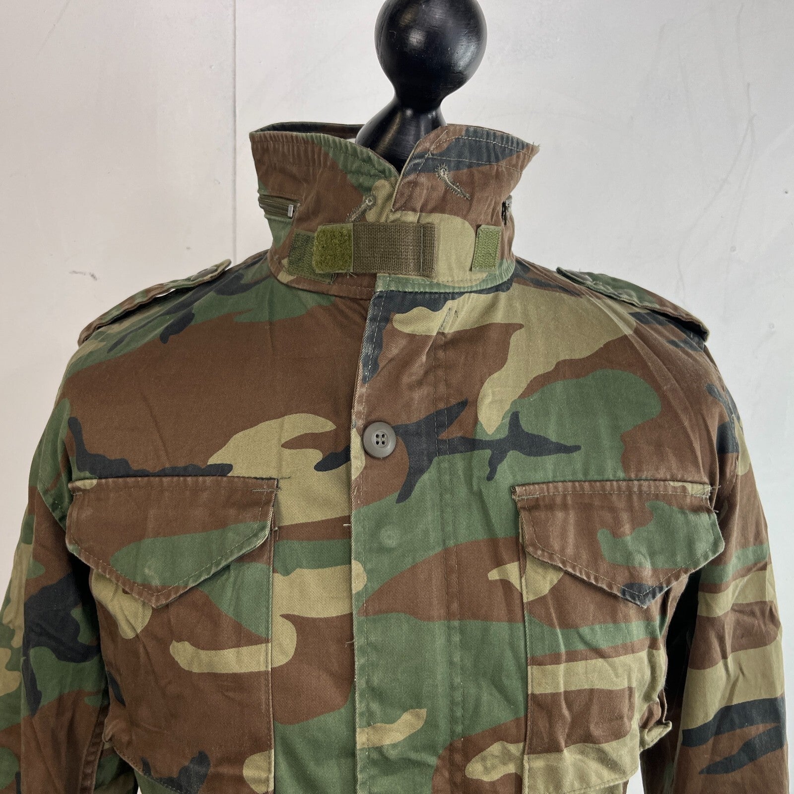 Mil-Tec US Army Military Jacket Green Camouflage size Youth XL + Hood