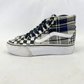 Vans Off The Wall Black/White Checkerboard Hi Top Trainers UK size 3