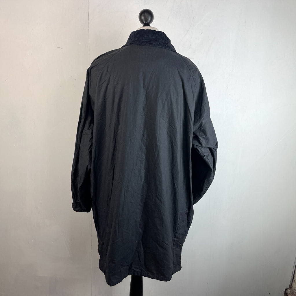 Lufthansa by Bearwood Men's Wax Cotton Jacket Black size 3XL Made in England