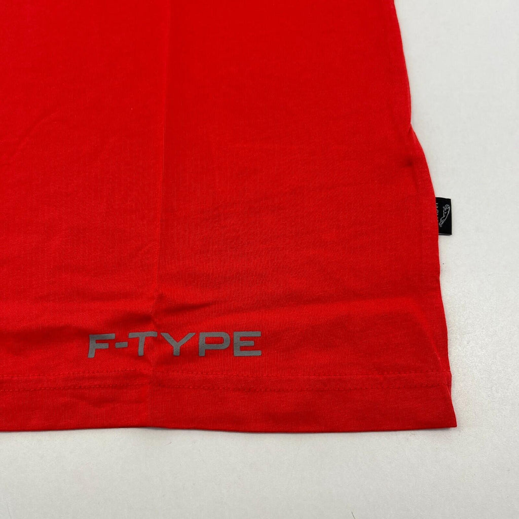 Jaguar F-Type T-shirt in Red Mens Medium Short Sleeve Crew Top Future Car - New