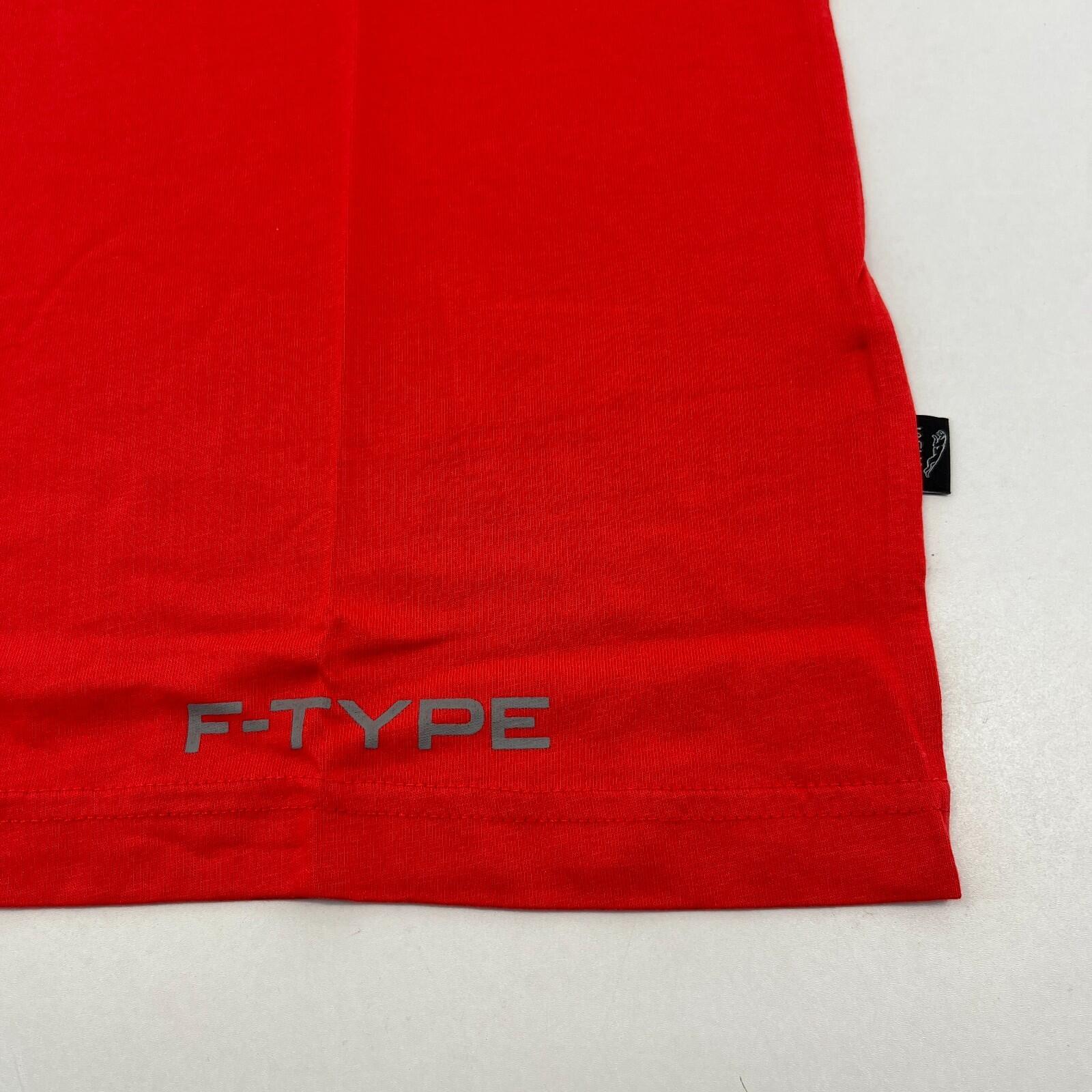 Jaguar F-Type T-shirt in Red Mens Medium Short Sleeve Crew Top Future Car - New