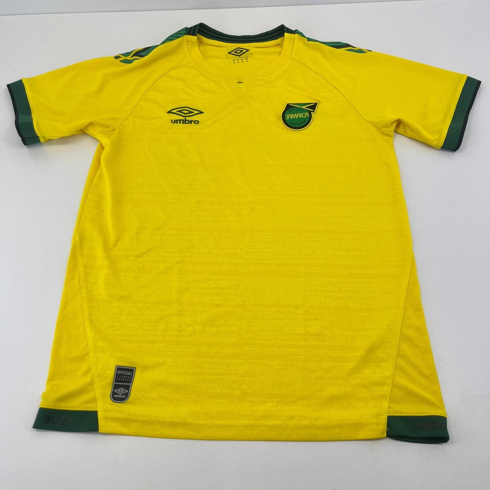 Jamaica Football Shirt size M Yellow Green Home 2021-2022 Mens Soccer Umbro