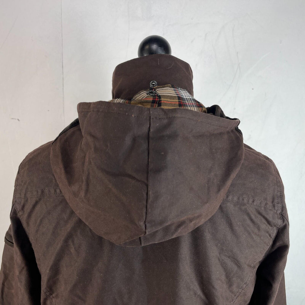 Vintage Hunter Outdoor Wax Jacket Womens 14 Brown Country Coat Made in England