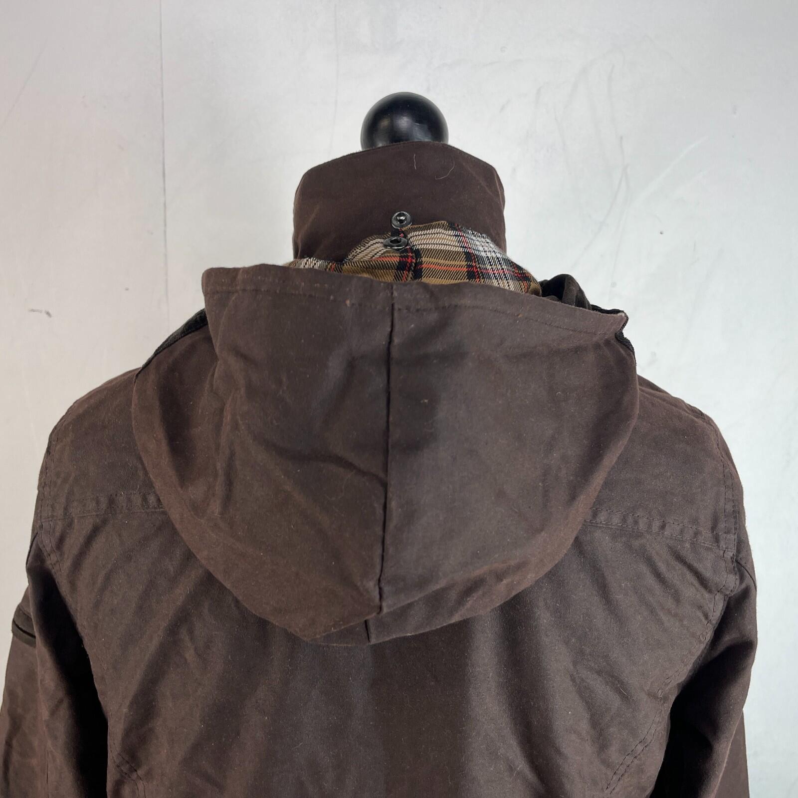 Vintage Hunter Outdoor Wax Jacket Womens 14 Brown Country Coat Made in England