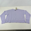 Sweaty Betty After Class Crop Sweatshirt Lilac Heather Purple size Small