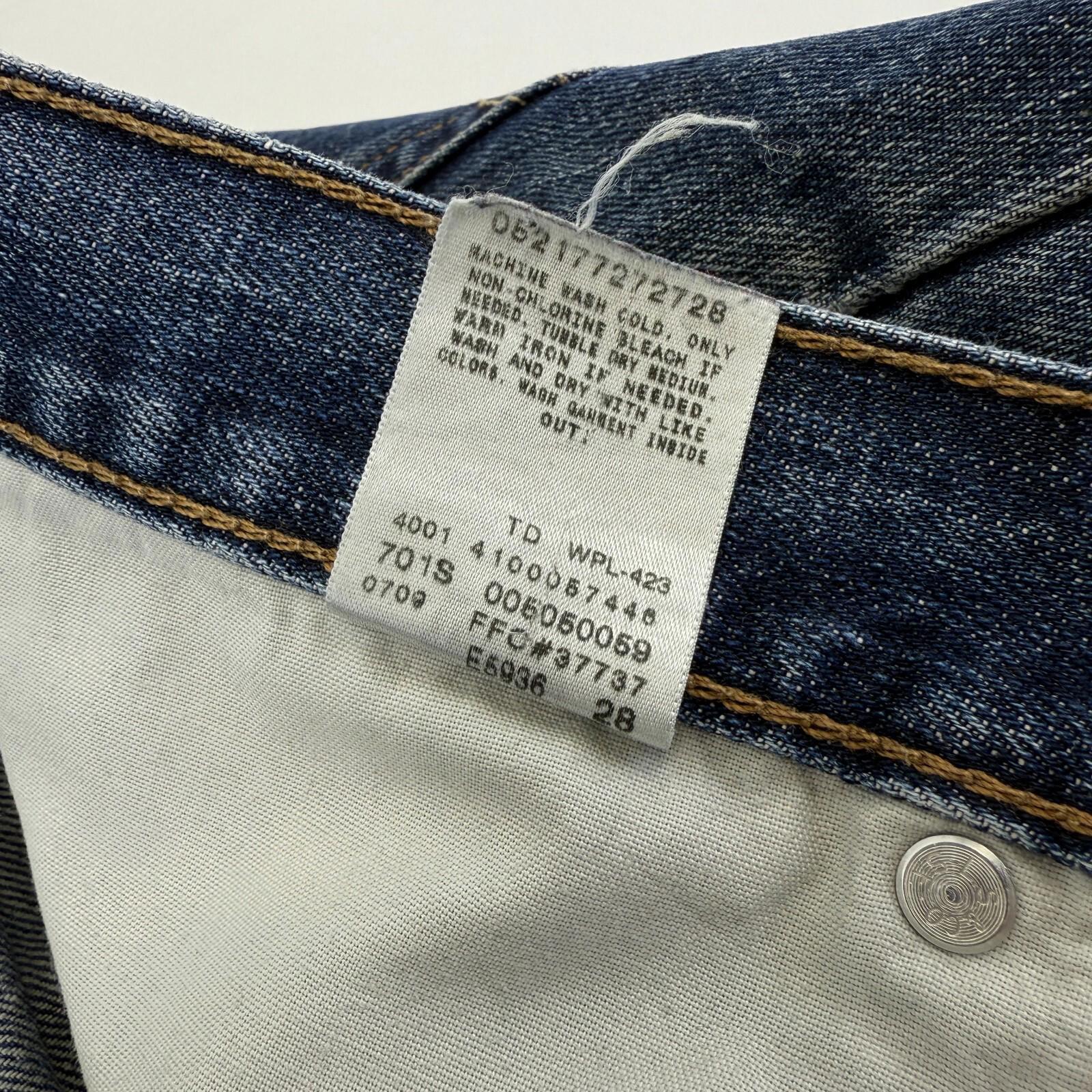 Vintage Levi's 505 Straight Jeans Men's W36" L30" Blue Denim Levi Strauss