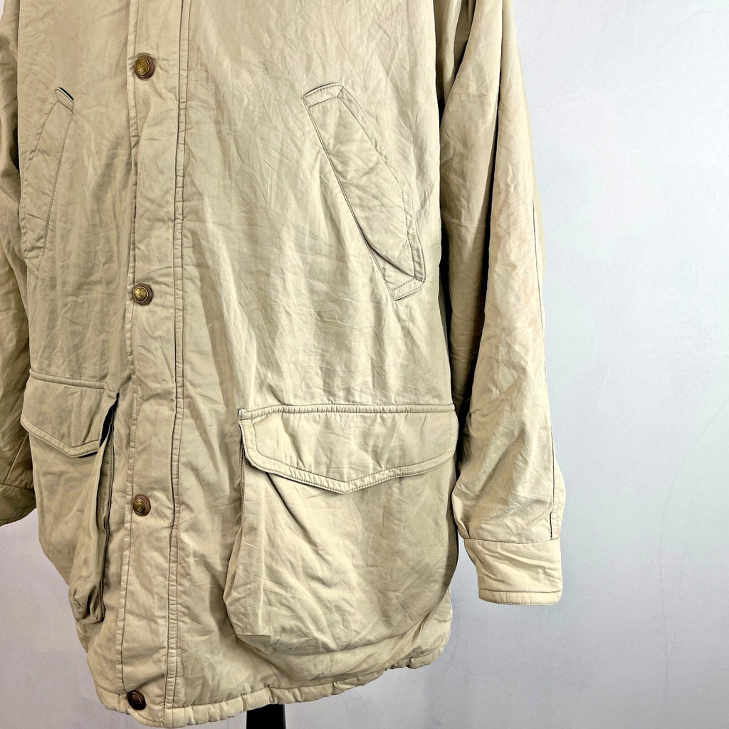 Gant The Parka Mens Casual Jacket Mid Length Beige Overcoat size UK L/XL - US M