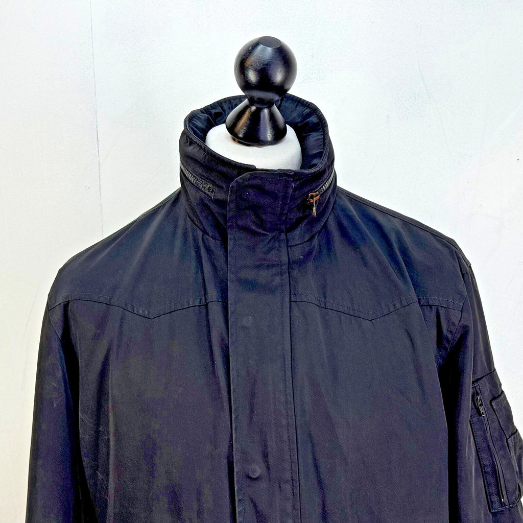 Levis Men's Jacket in Black size Large Waterproof Softshell with Stow Hood