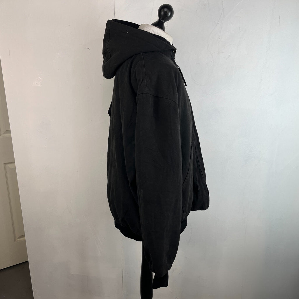 Men's Chore Field Coat Jacket in Black Heavy Denim size 2XL