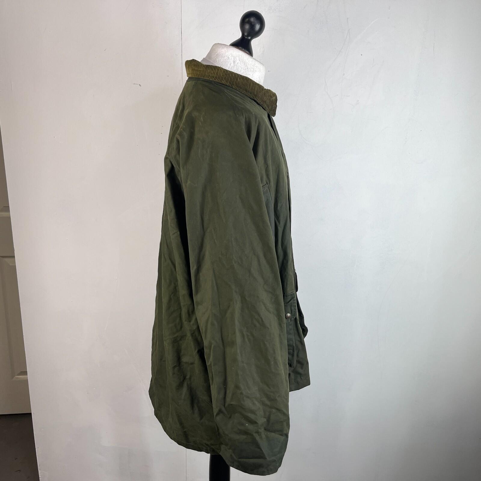 Decathlon Geologic Green Wax Jacket Size 3XL w/ Poachers Pocket Hunting Shooting