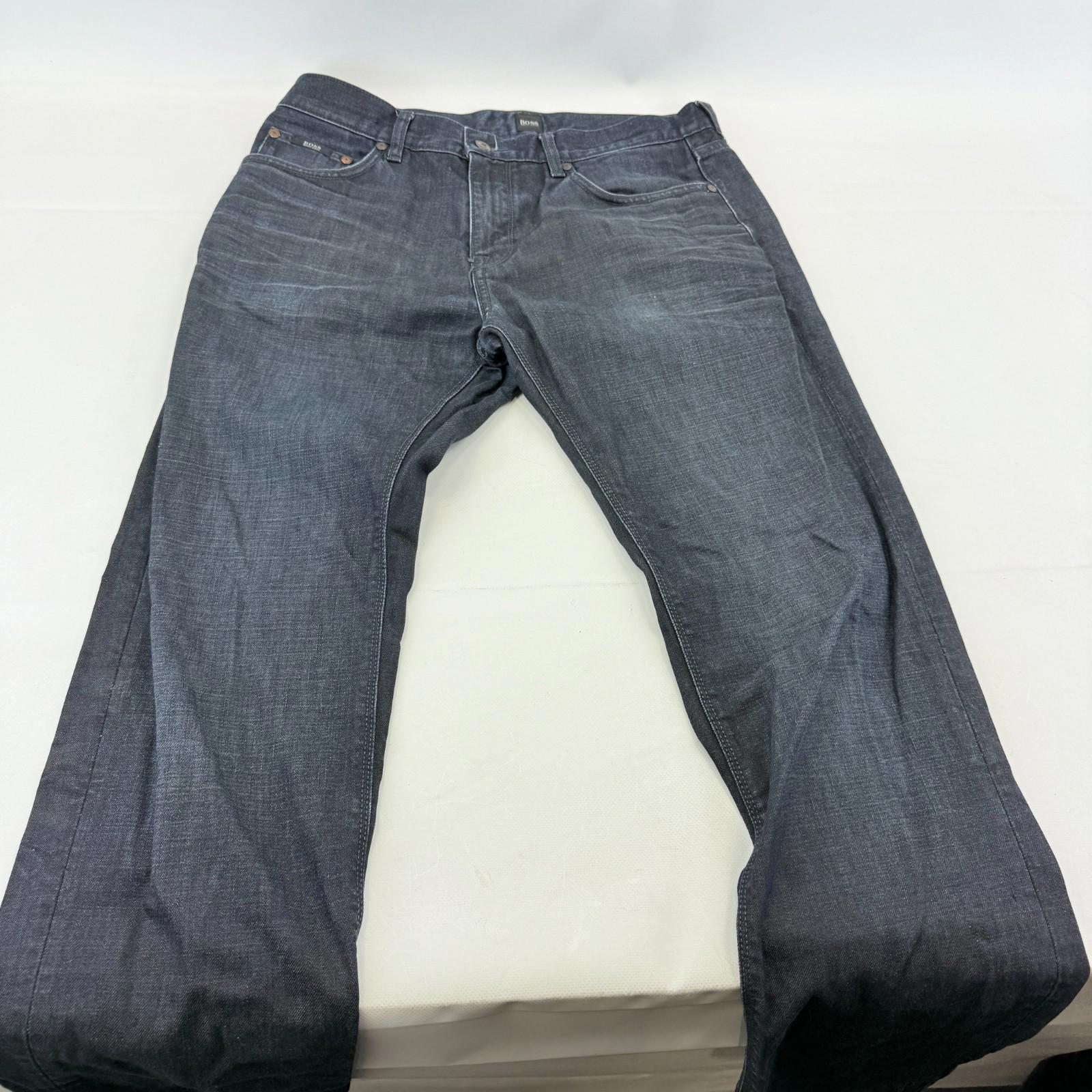 Hugo Boss Maine 1 Jeans W34" L32" Dark Blue Denim Zip Fly