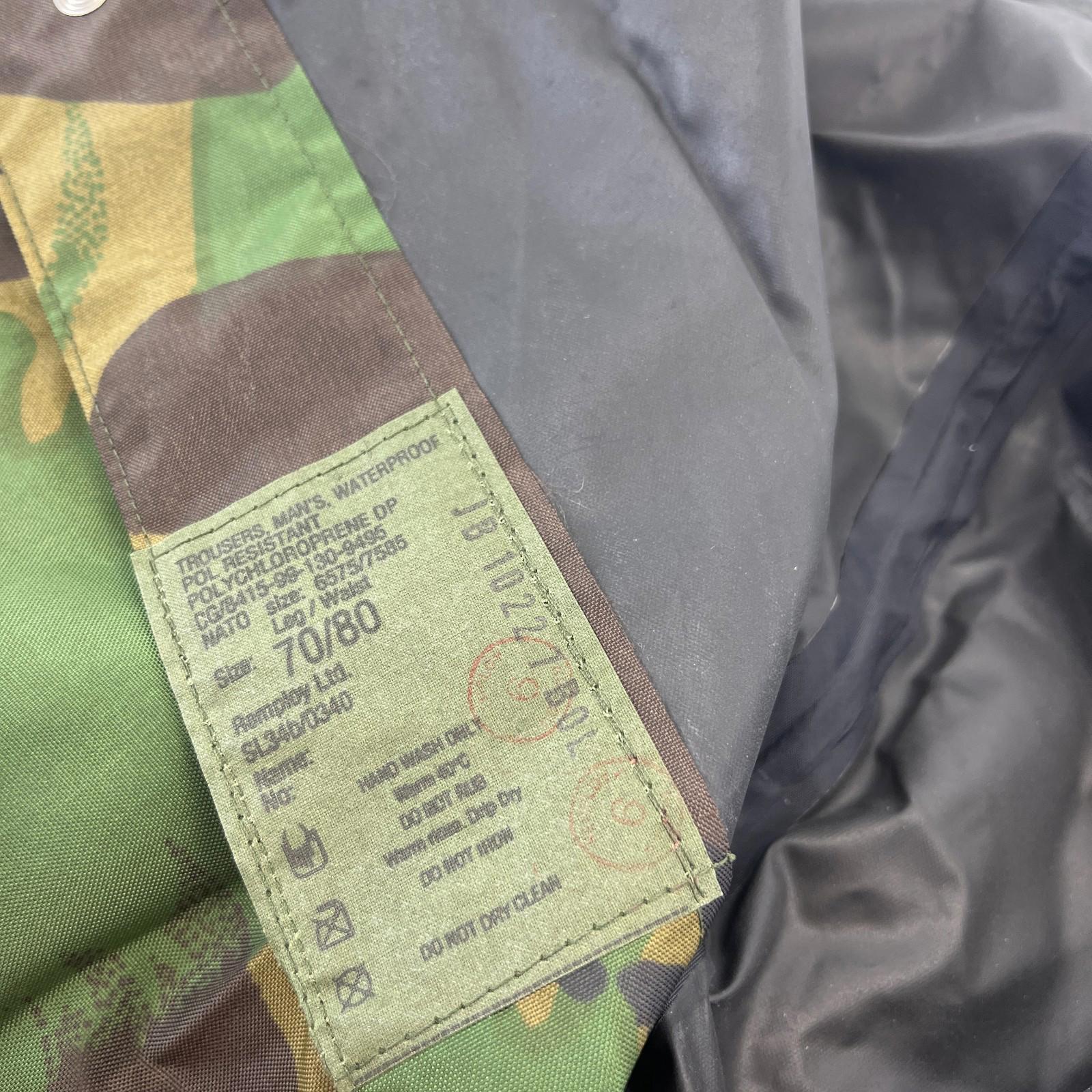 British Army DPM Woodland Gore-Tex Over Trousers Waterproof Surplus size 70/80
