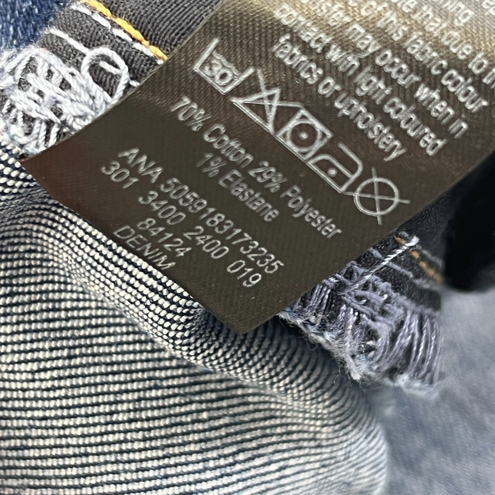 George Mid Blue Denim Jeans UK size 12 Taper Body Sculpt Stretch - NWOT