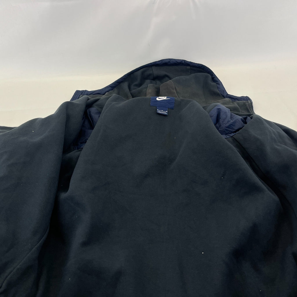 Nike Sportswear Jacket Men's size M Navy Blue Windrunner Windbreaker Hood Lined