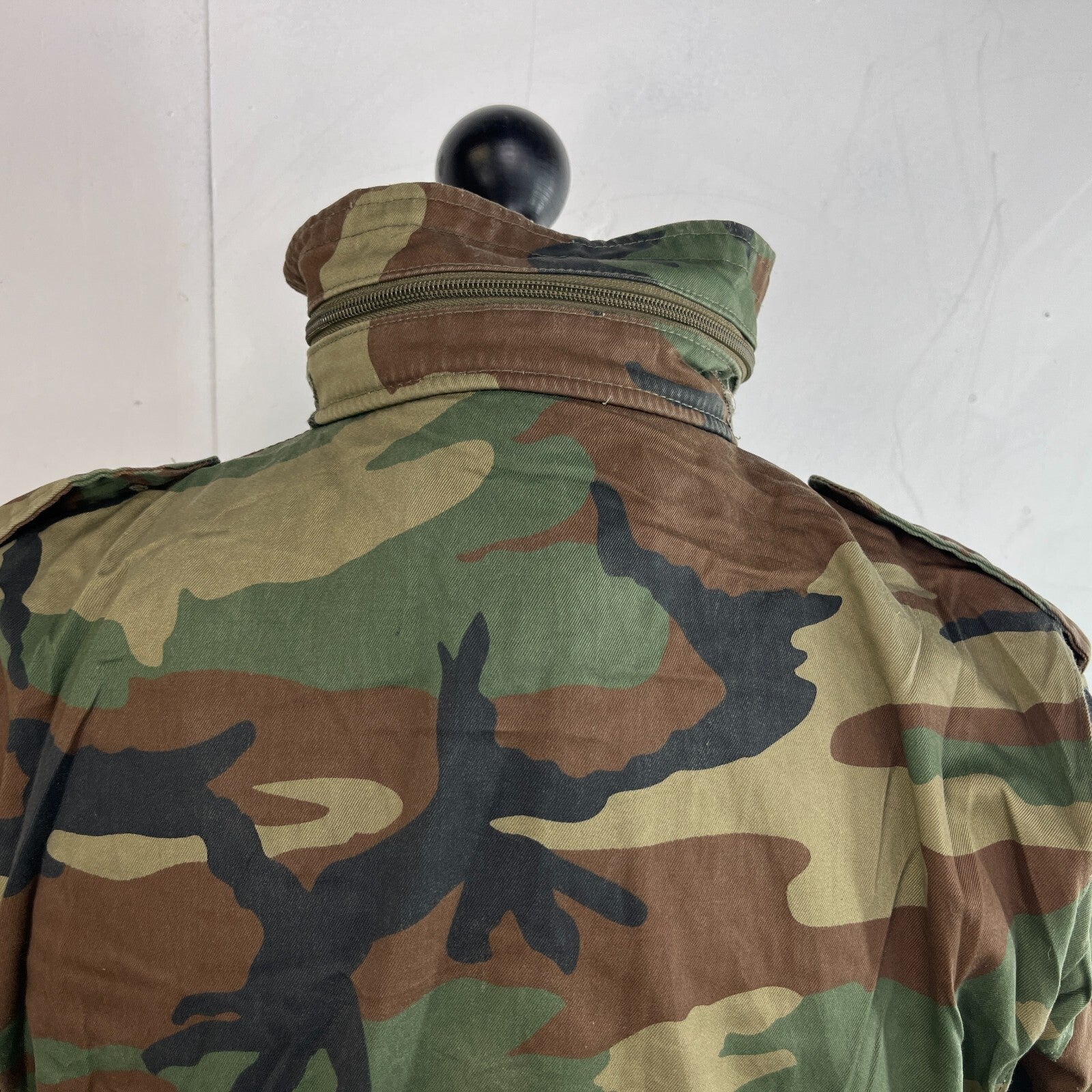 Mil-Tec US Army Military Jacket Green Camouflage size Youth XL + Hood