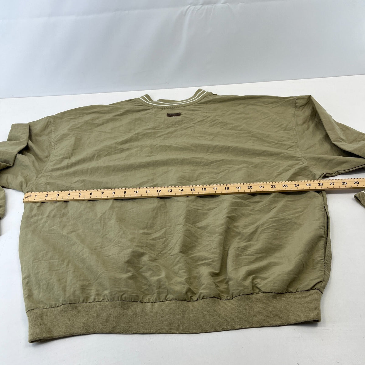 Vintage Washington Redskins NFL Nylon Pullover Top 90s Antigua Label Large Beige