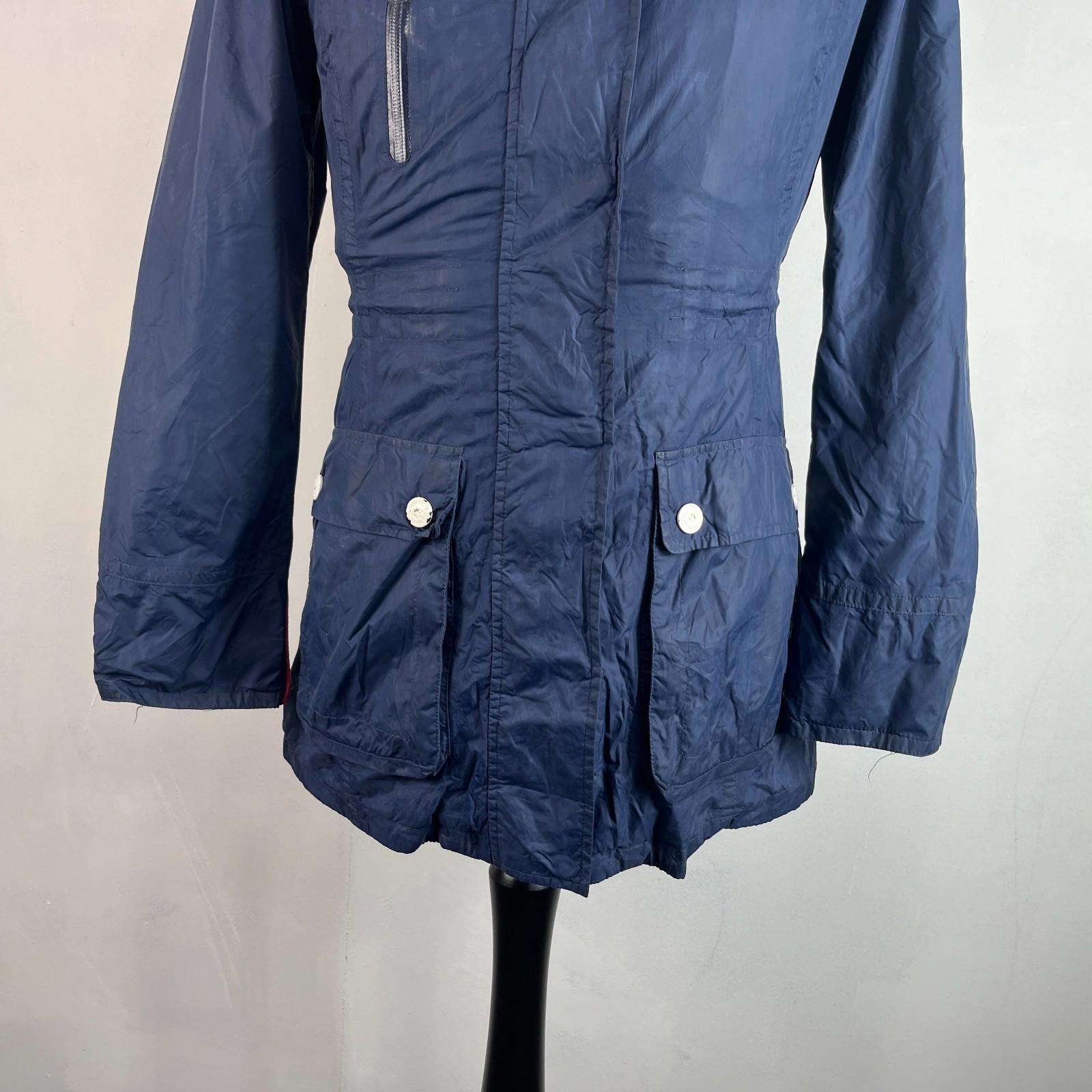Henri Lloyd Waterproof Windbreaker Jacket Women’s Small Navy Blue + Stow Hood