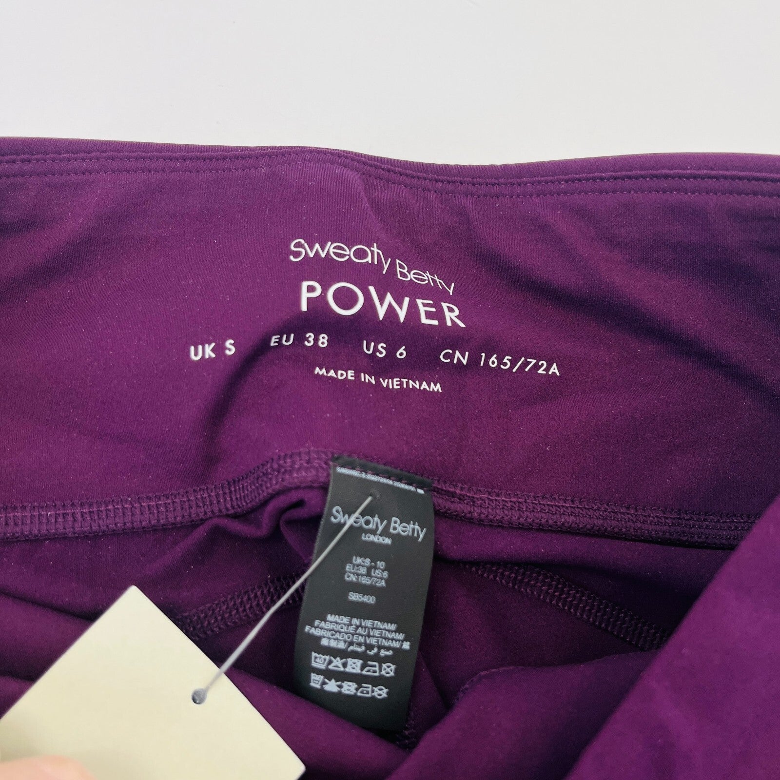 Sweaty Betty Power Workout Leggings in Midnight Cherry Purple Full Length size S