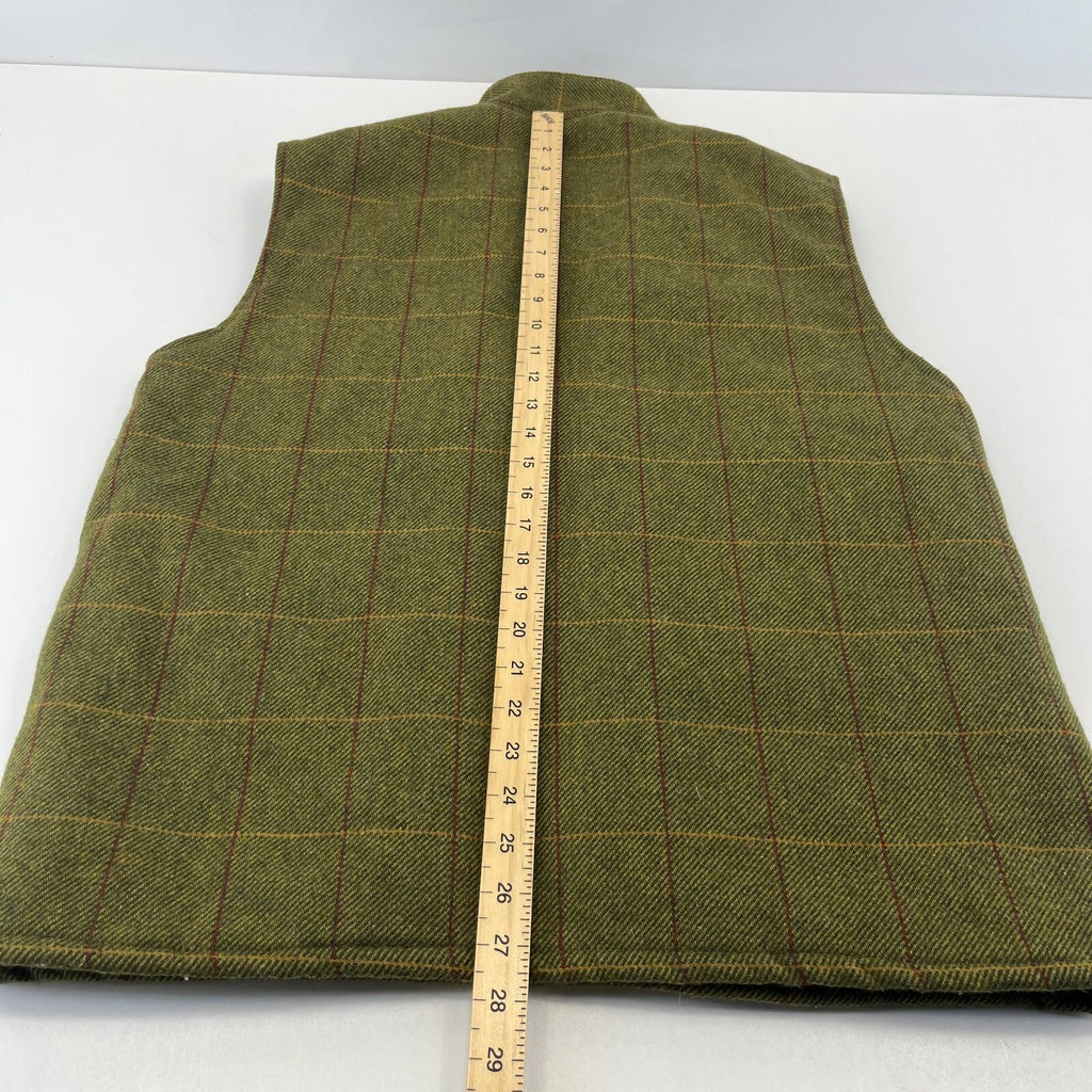 Rydale Country Gilet Mens size M Green Full Zip Sleeveless Jacket Vest Padded