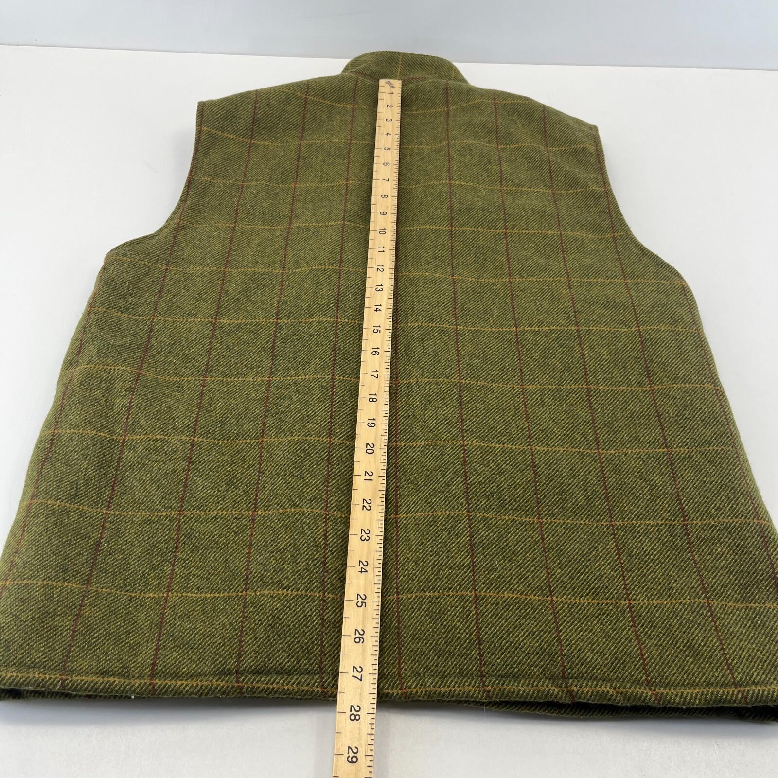 Rydale Country Gilet Mens size M Green Full Zip Sleeveless Jacket Vest Padded