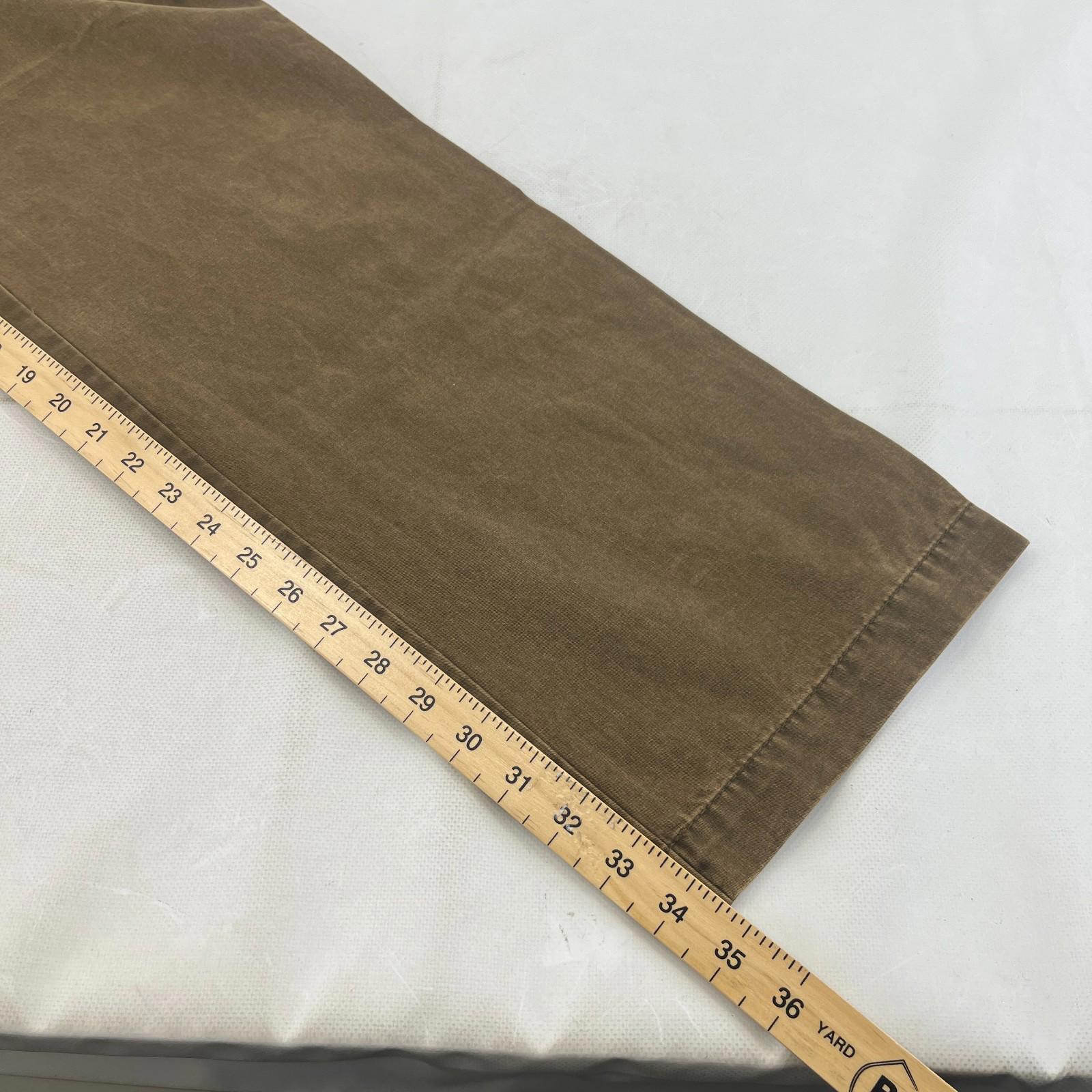 Camel Active Tan Brown Straight Leg Cotton Jeans - Zip Fly W34" L34"
