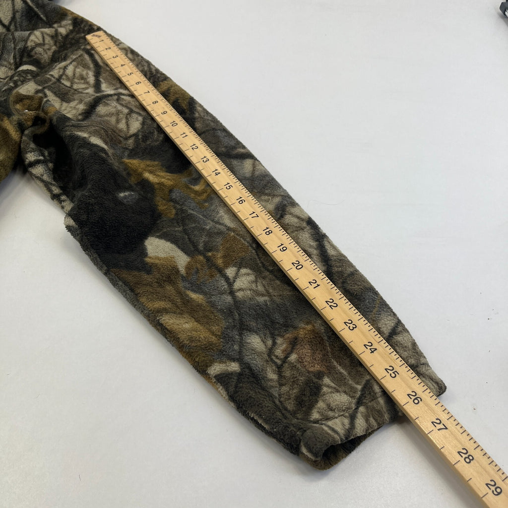 Field & Stream No-Scent Realtree Lined Fleece Jacket XL Mens Hooded Camo Hunting