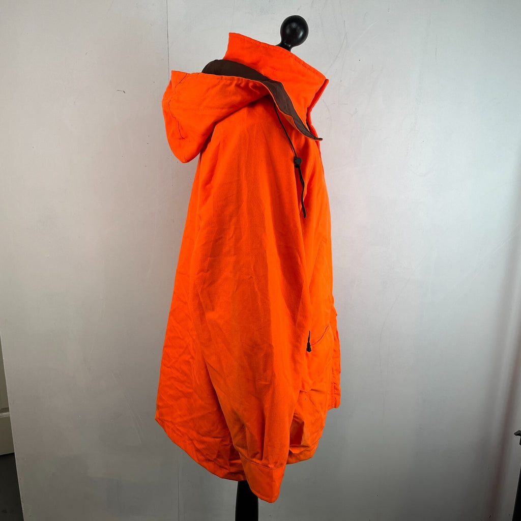Remington Men's Jacket Coat Fluorescent Orange Waterproof Nylon Shooting Parka L