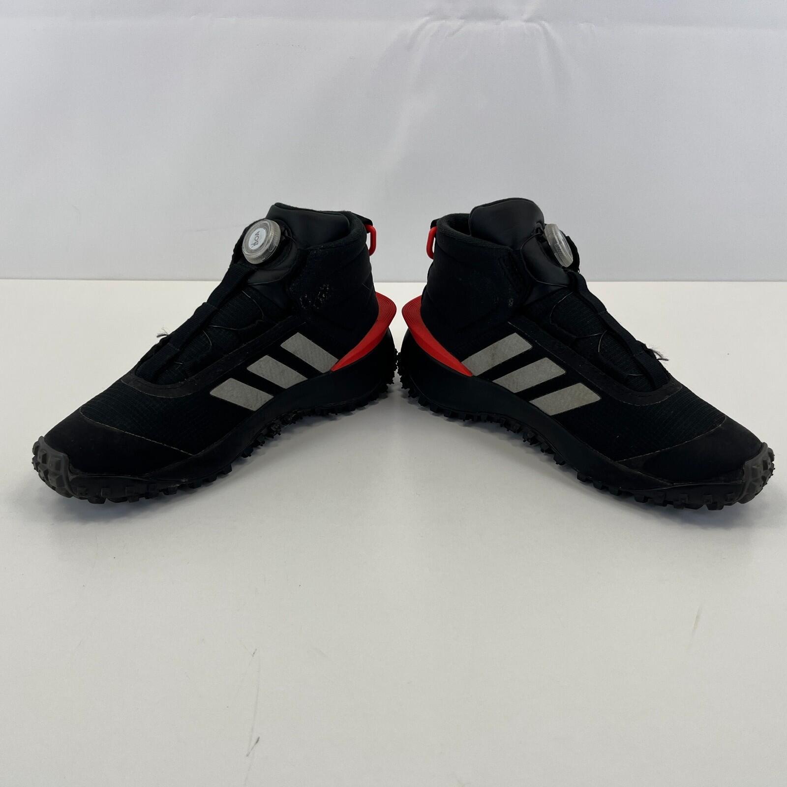Adidas Fortatrail BOA High Top Trainers in Black & Red UK size 5 / EU 38