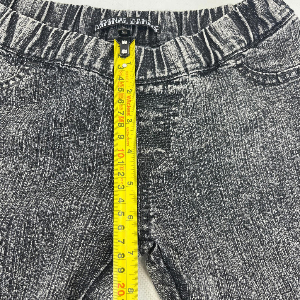 Criminal Damage Black Stonewash Jeggings UK size 6 NWOT