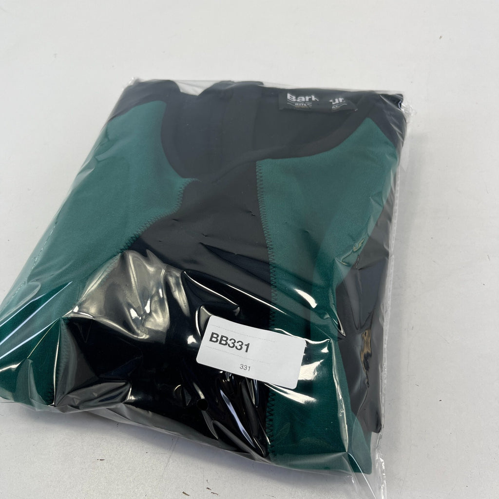 Barbour International Mica Black & Green Long Sleeve Midi Dress UK 12 Stretchy
