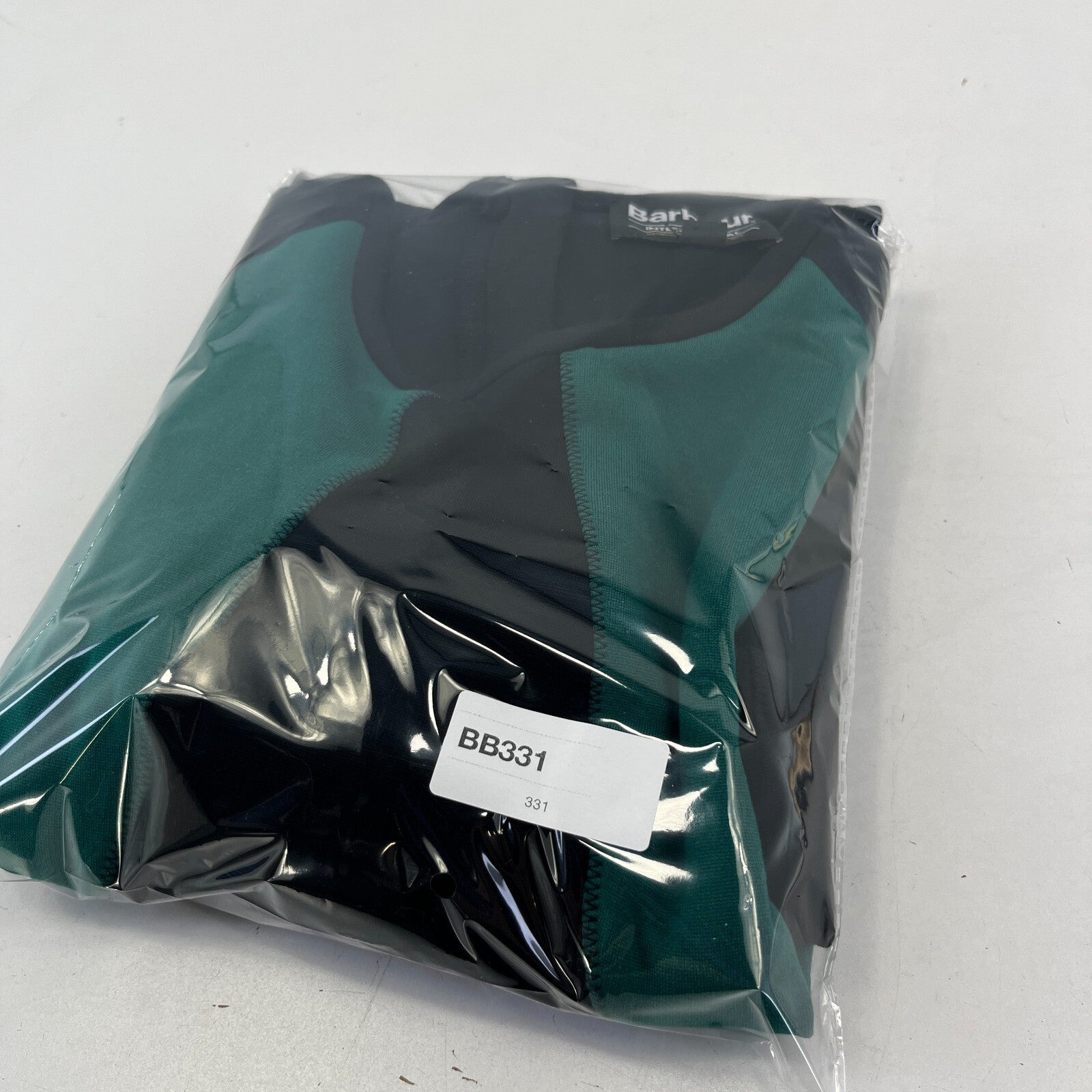 Barbour International Mica Black & Green Long Sleeve Midi Dress UK 12 Stretchy