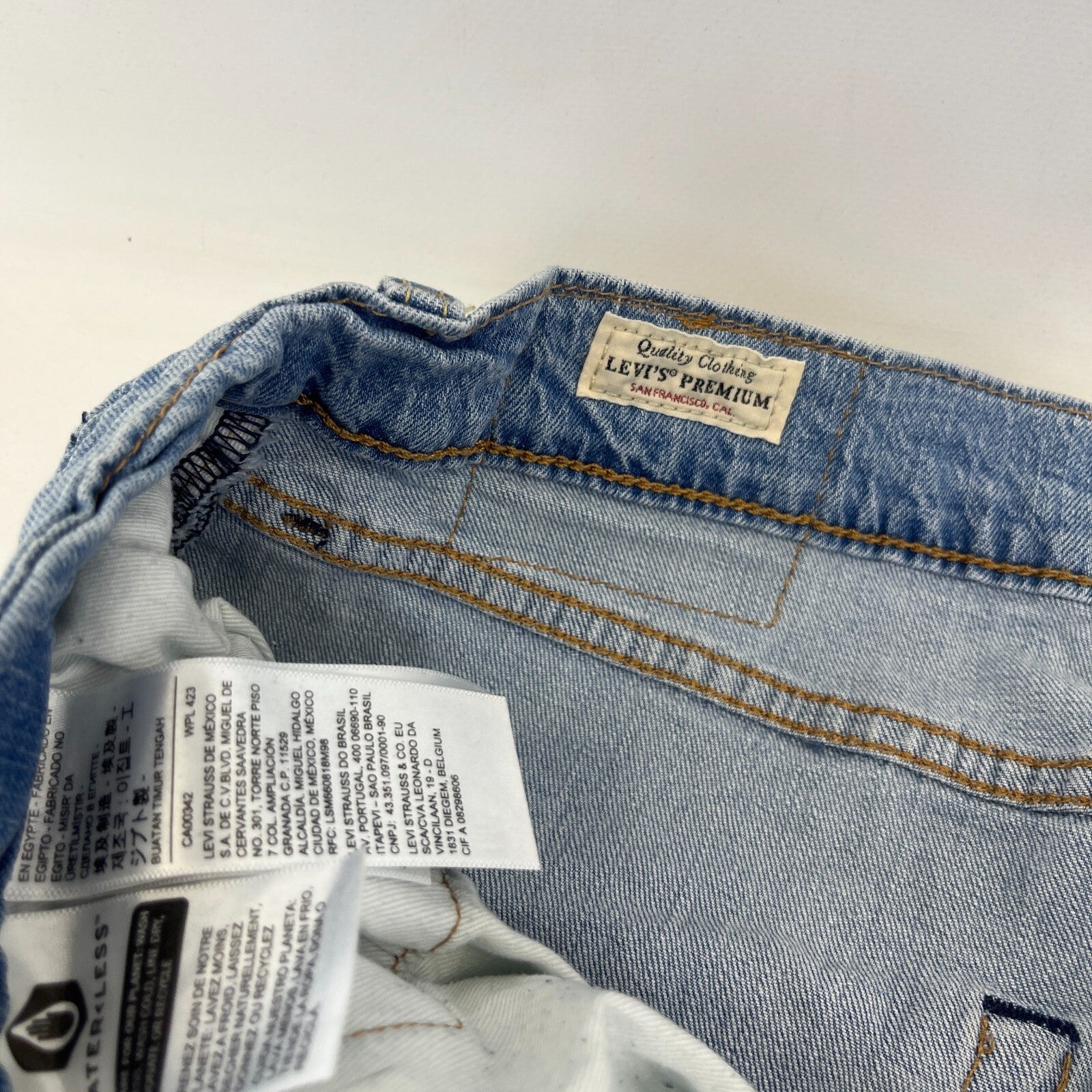 Levi's 512 Jeans Premium Big E Blue Denim Slim Fit W36" L34"