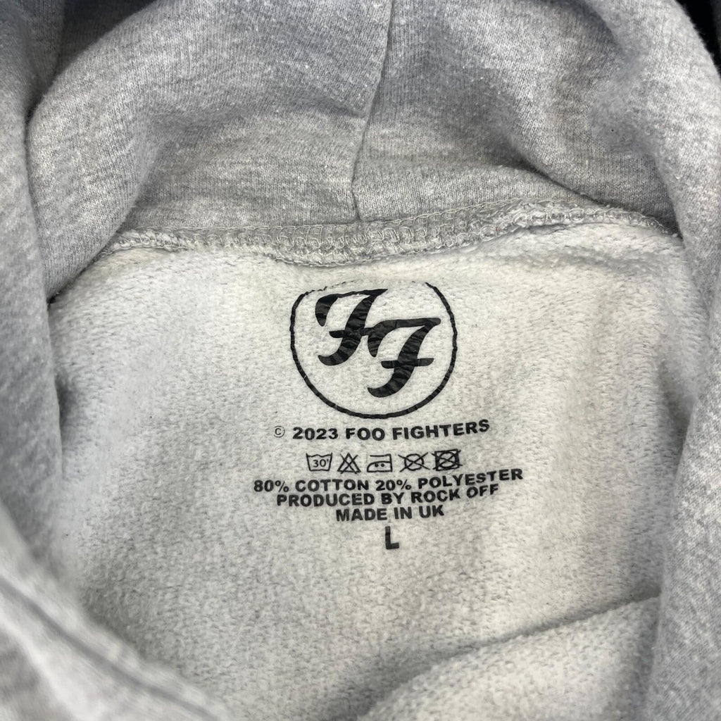 2023 Foo Fighters Hoodie in Grey size Large - Made in UK