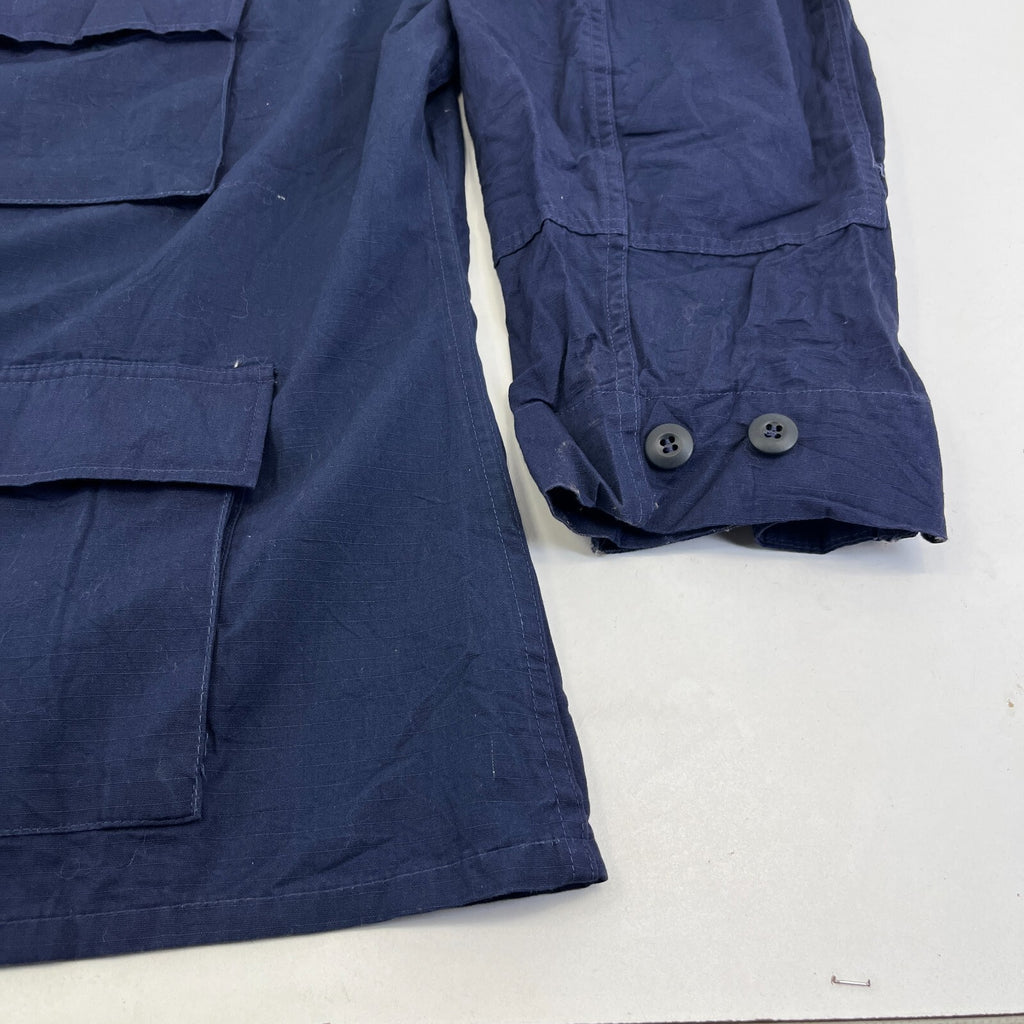US Navy Chore Jacket Navy Blue Ripstop Workwear size XL-Regular