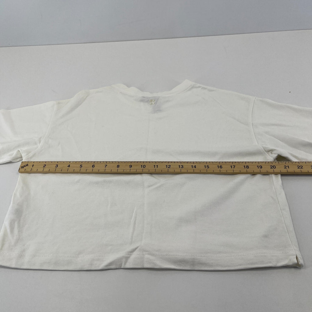 Sweaty Betty Women's After Class Short Sleeve Sweatshirt in White size XS - NWOT