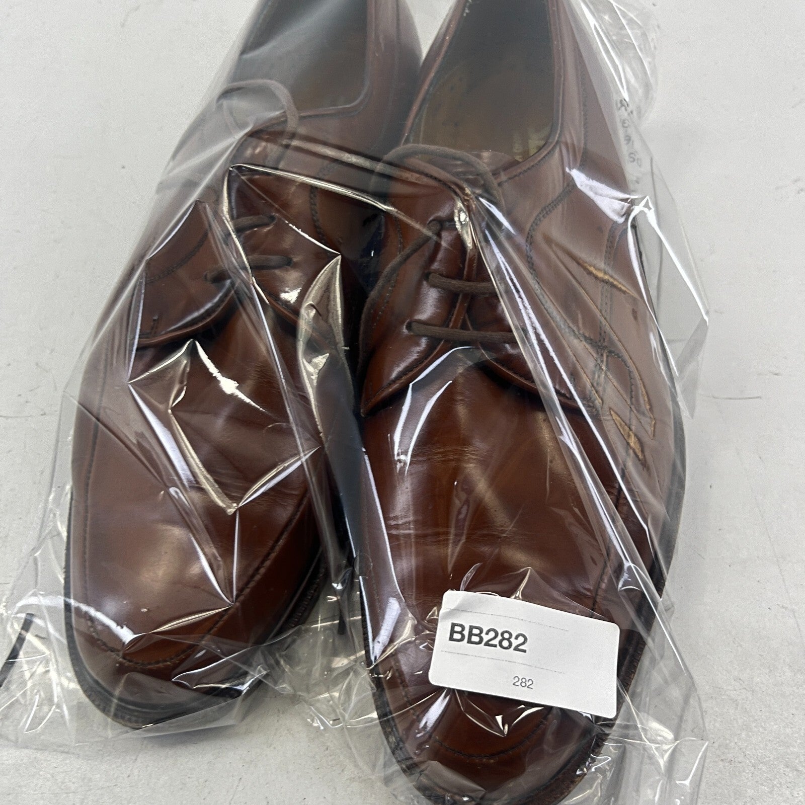 Sajoma Men's Leather Oxford Loafers Dress Shoes Brown size UK 8 Made in Portugal