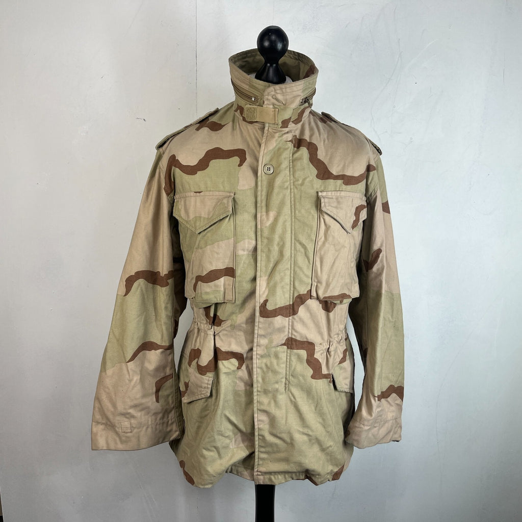 US Army Surplus Issue DCU Desert Camo Tri Colour M65 Cold Weather Jacket Medium-Regular
