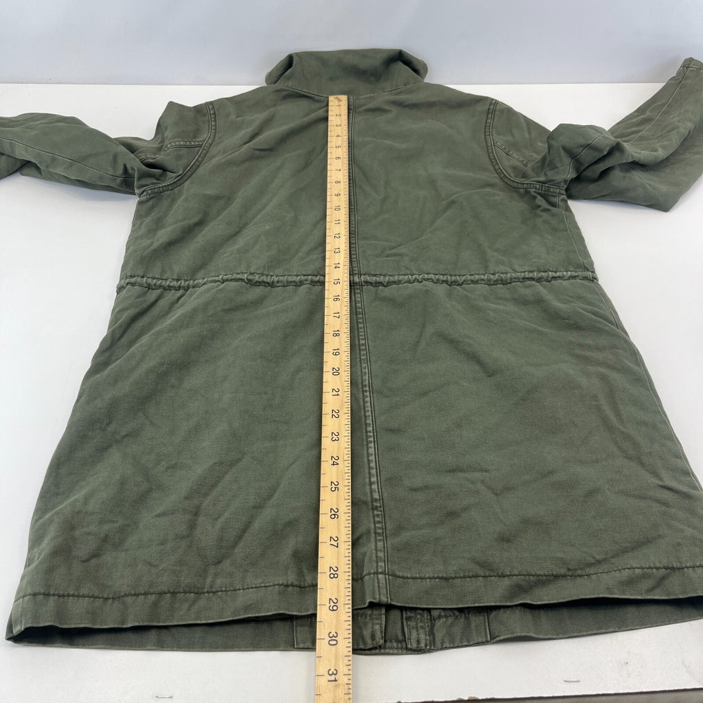 Old Navy Womens Khaki Green Parka Vintage Insulated Scooter Jacket size Medium