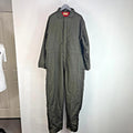 Vtg Montgomery Ward Powr House Thermal Insulated Overalls Green w/ Hood size XL