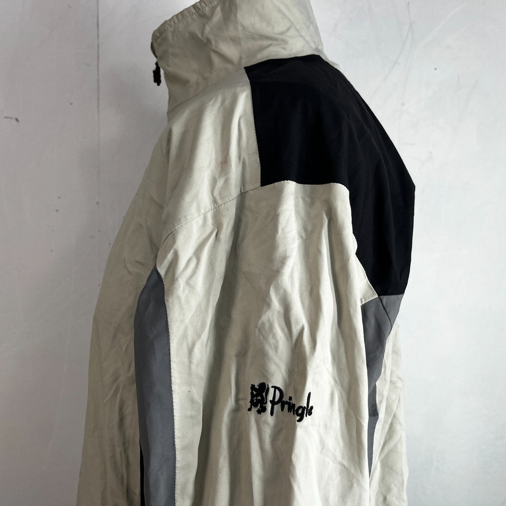 Pringle Aengus Full Zip Golf Jacket size XL Light Beige