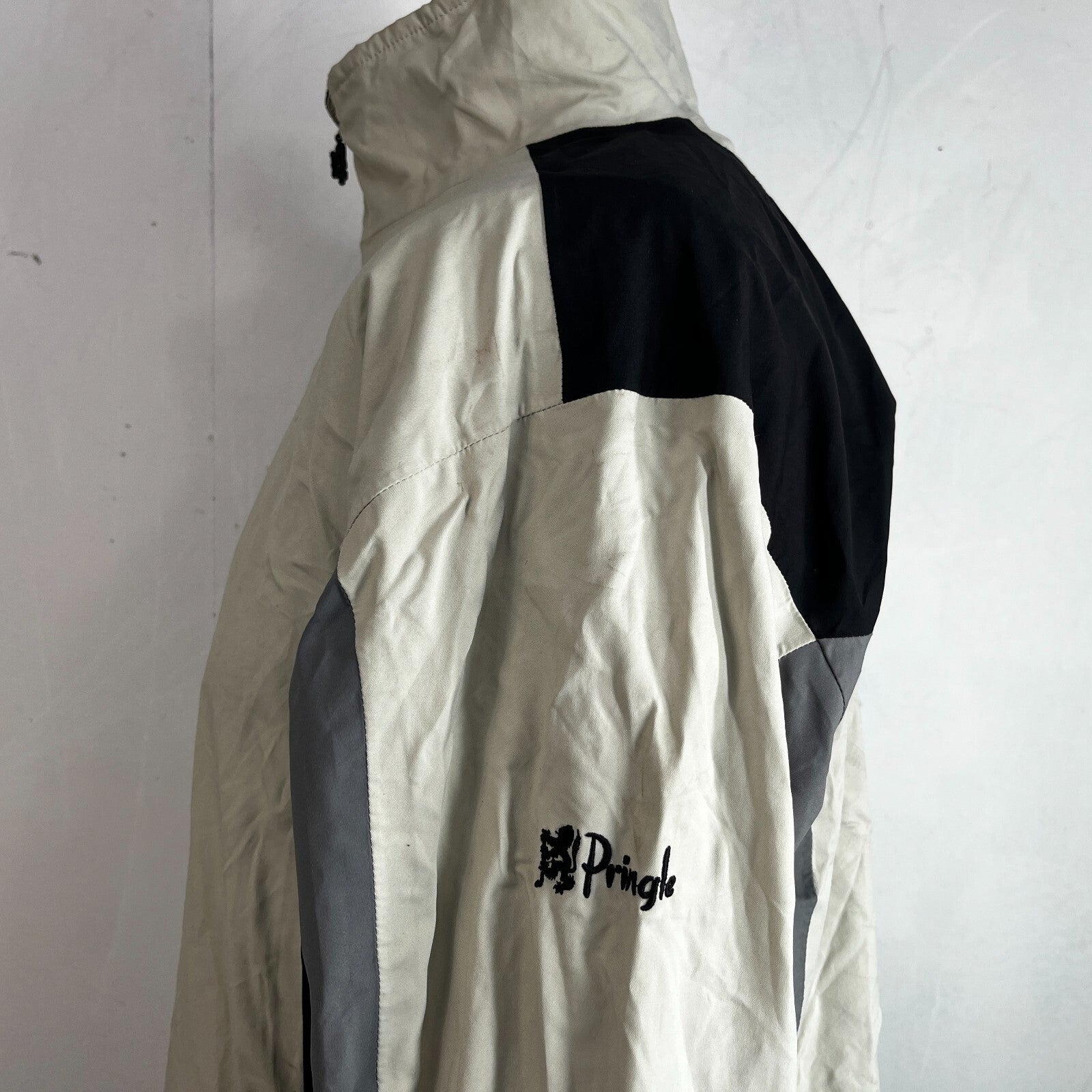 Pringle Aengus Full Zip Golf Jacket size XL Light Beige
